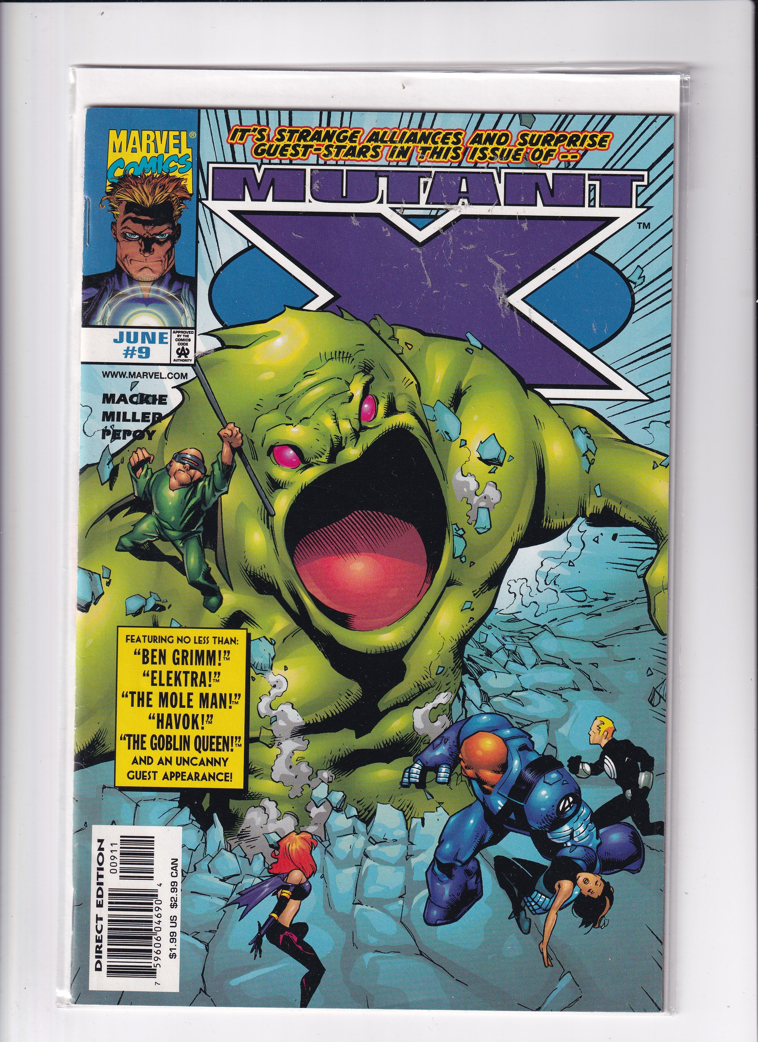 MUTANT X #9 - Slab City Comics 