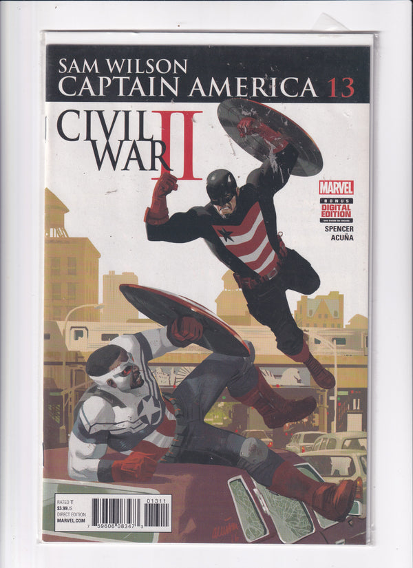 SAM WILSON CAPTAIN AMERICA CIVIL WAR II #13 - Slab City Comics 