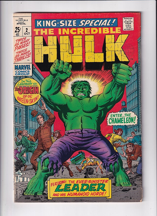 KING-SIZE INCREDIBLE HULK #2 - Slab City Comics 