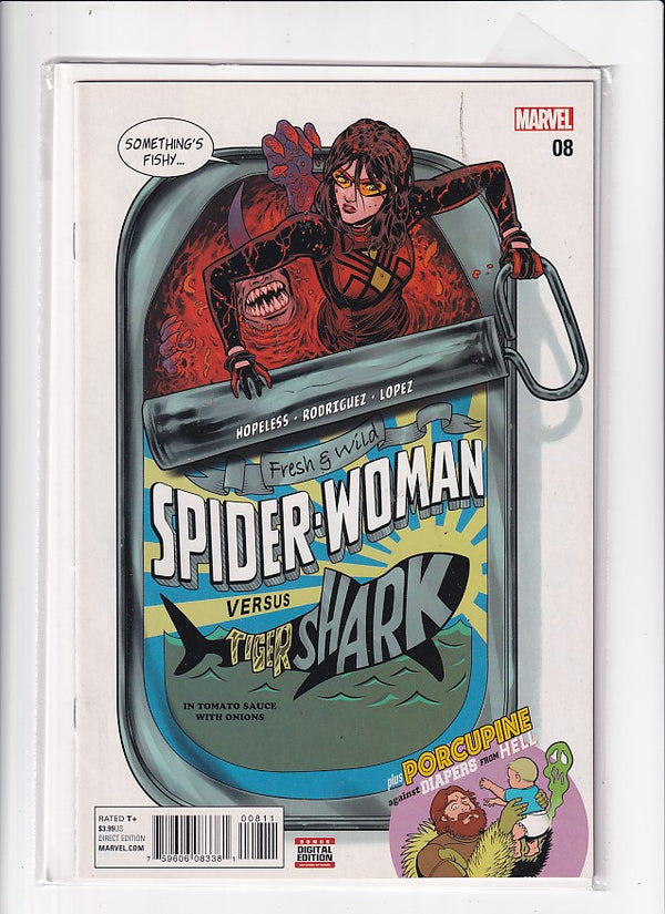 SPIDER-WOMAN VERSUS TIGER SHARK #8 - Slab City Comics 