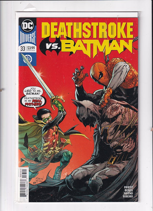 DEATHSTROKE VS. BATMAN #33 - Slab City Comics 