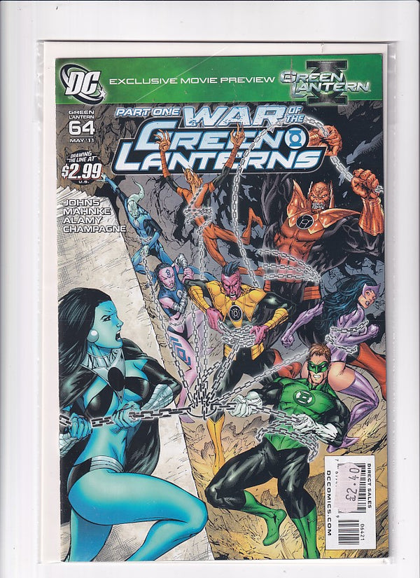 WAR OF THE GREEN LANTERNS #64 - Slab City Comics 