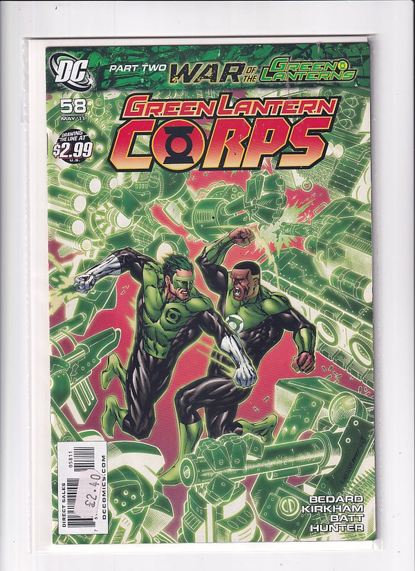 WAR OF THE GREEN LANTERN CORPS #58 - Slab City Comics 