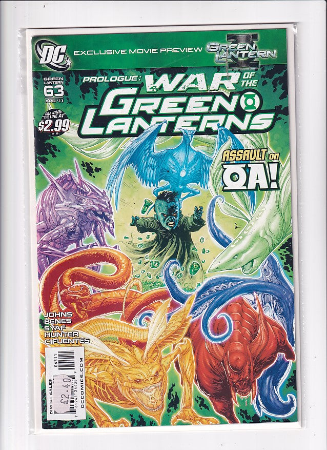 WAR OF THE GREEN LANTERNS #63 - Slab City Comics 