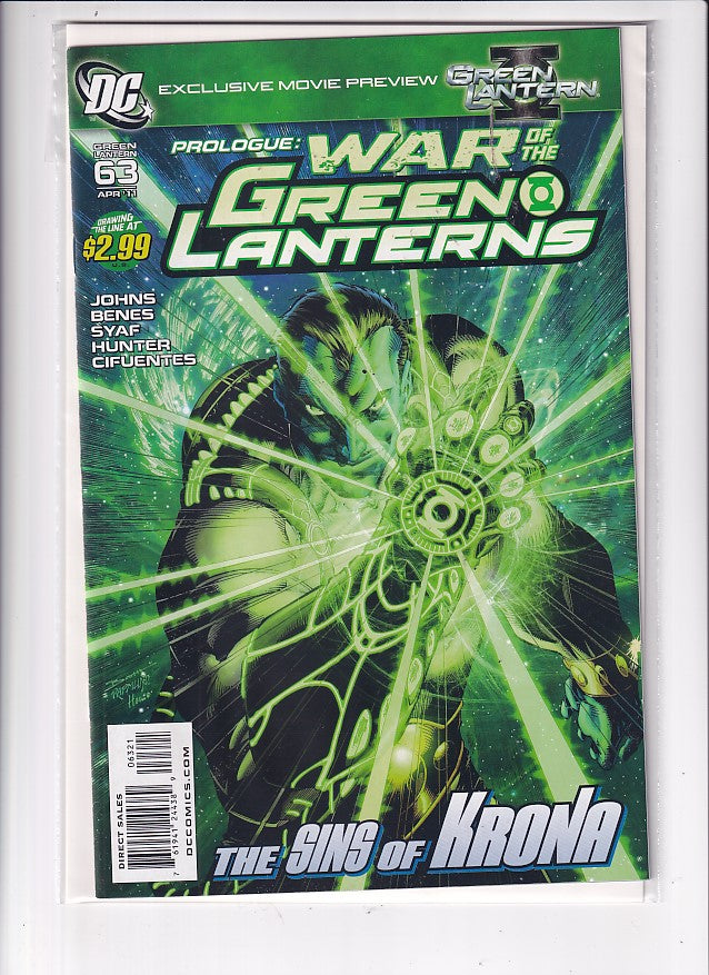 WAR OF THE GREEN LANTERNS #63 - Slab City Comics 