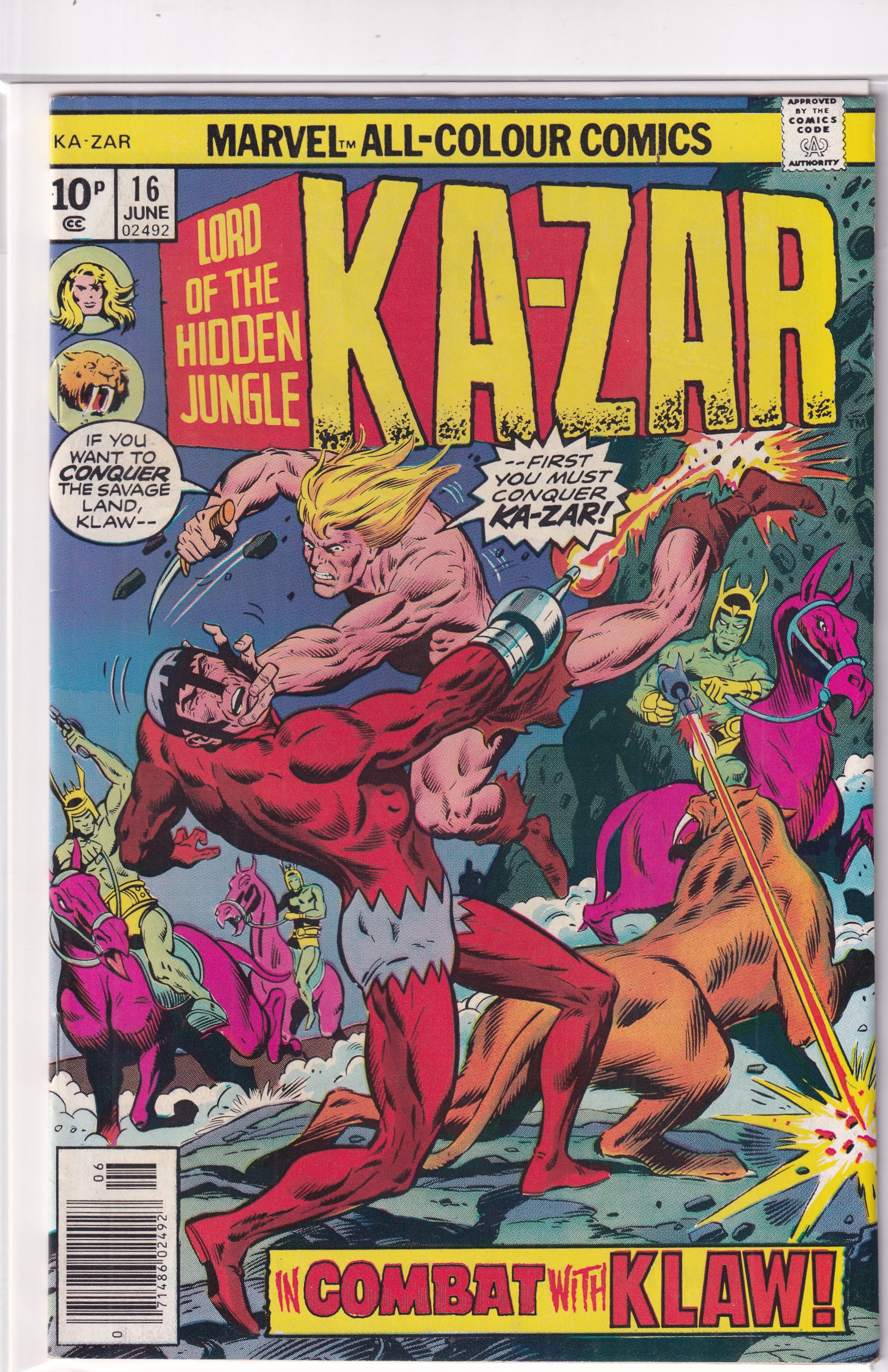 LORD OF THE HIDDEN JUNGLE KA-ZAR #16 - Slab City Comics 