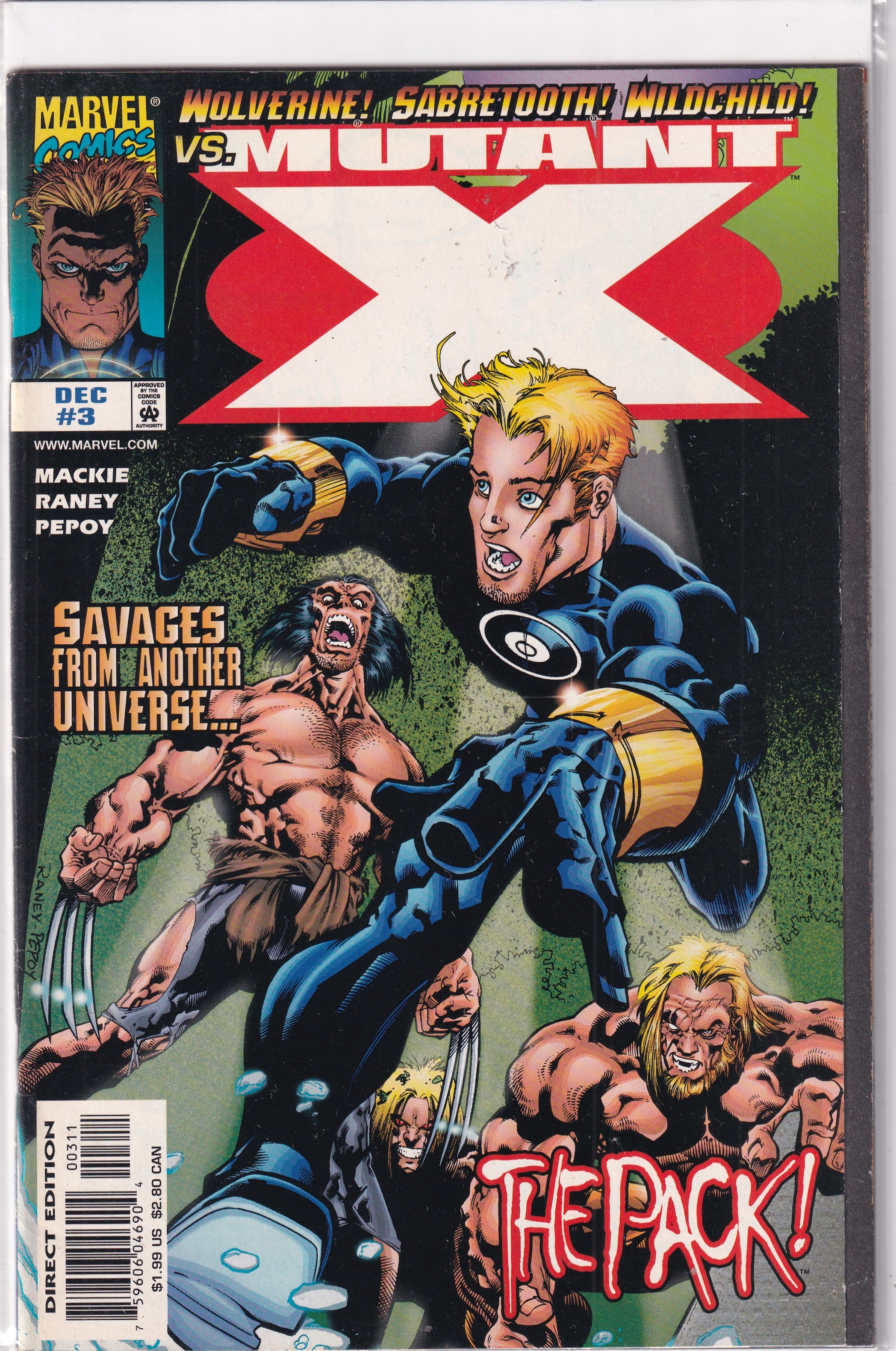 WOLVERINE VS MUTANT X #3 - Slab City Comics 