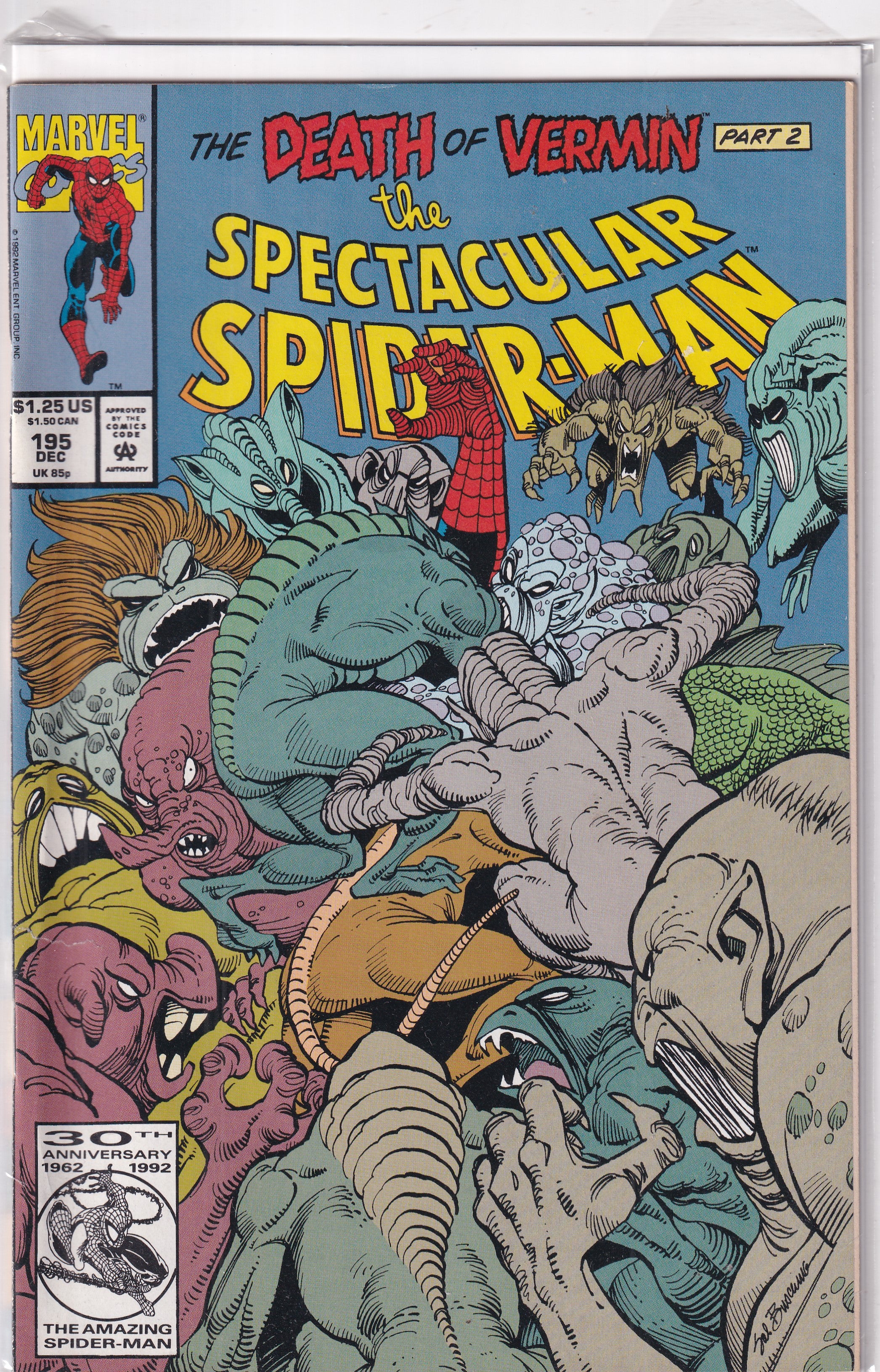 SPECTACULAR SPIDER-MAN  #195 - Slab City Comics 