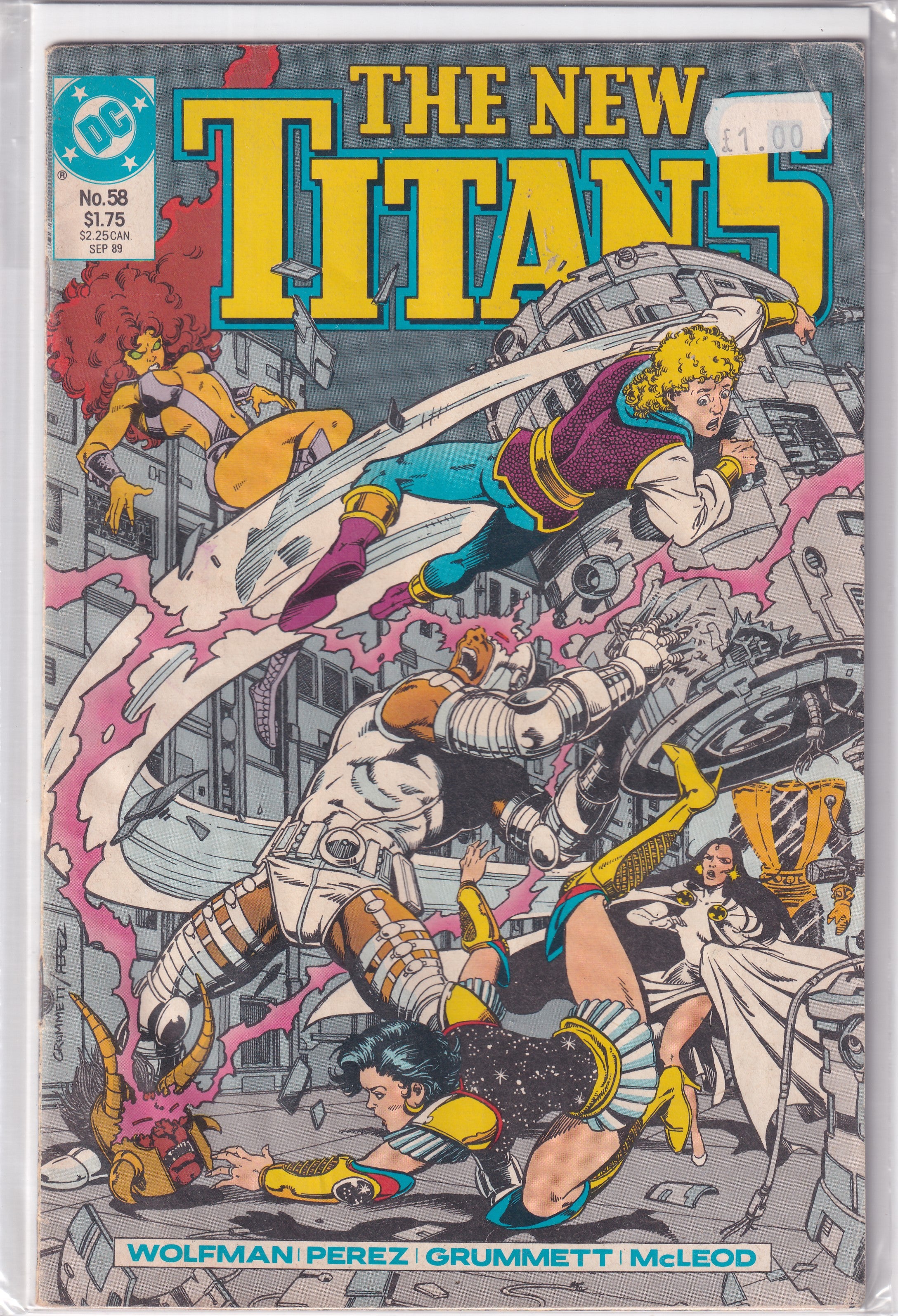 NEW TITANS #58 - Slab City Comics 