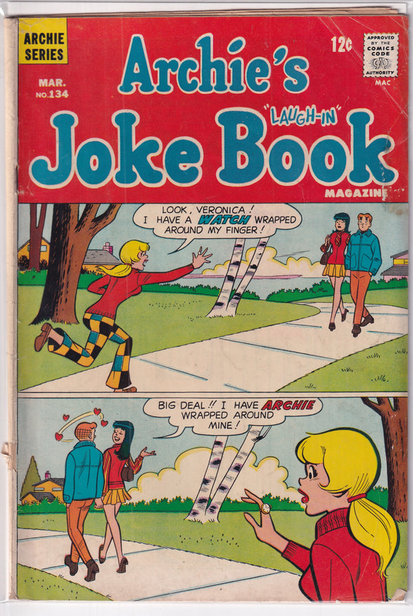 ARCHIE'S LAUGH-IN JOKE BOOK #134 - Slab City Comics 