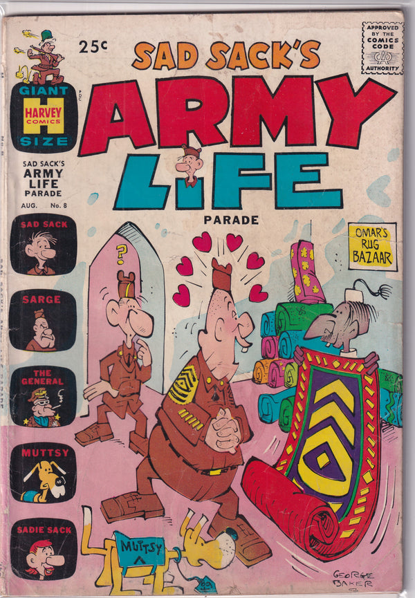 SAD SACK'S ARMY LIFE #8 - Slab City Comics 