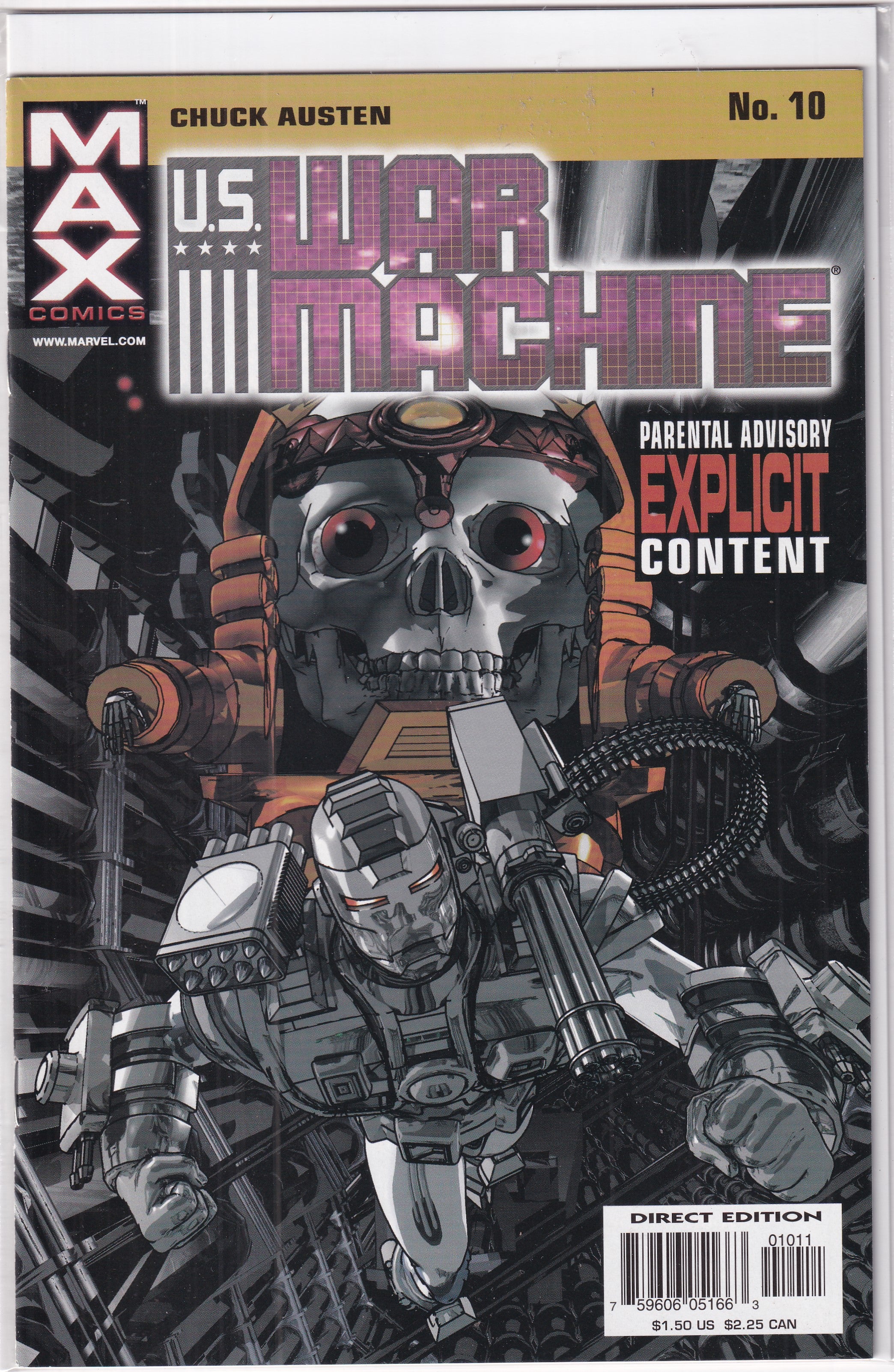 U.S. WAR MACHINE #10 - Slab City Comics 