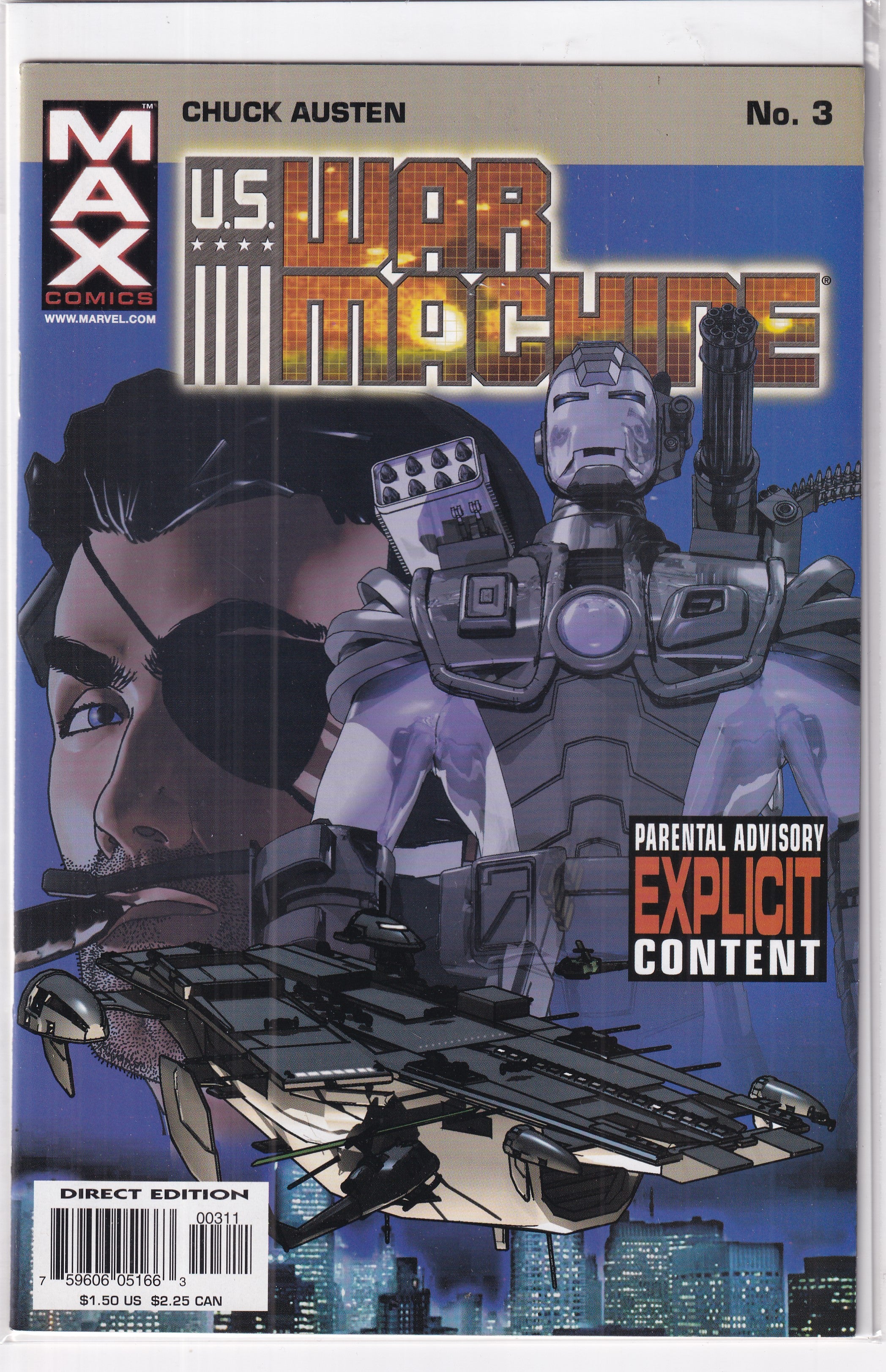 U.S. WAR MACHINE #3 - Slab City Comics 