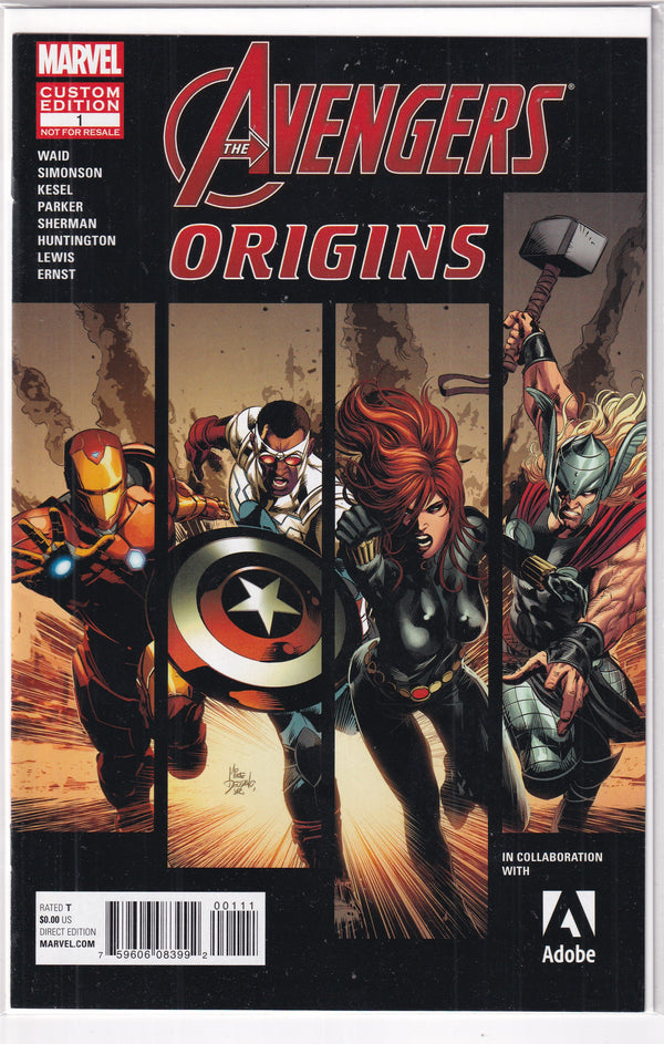 AVENGERS ORIGINS #1 CUSTOM EDITION - Slab City Comics 