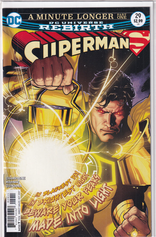 DC UNIVERSE REBIRTH SUPERMAN #29 - Slab City Comics 