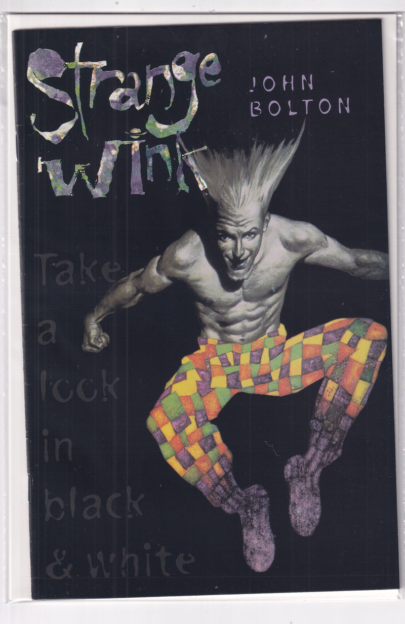 STRANGE WINK TAKE A LOCK IN BLACK AND WHITE - Slab City Comics 