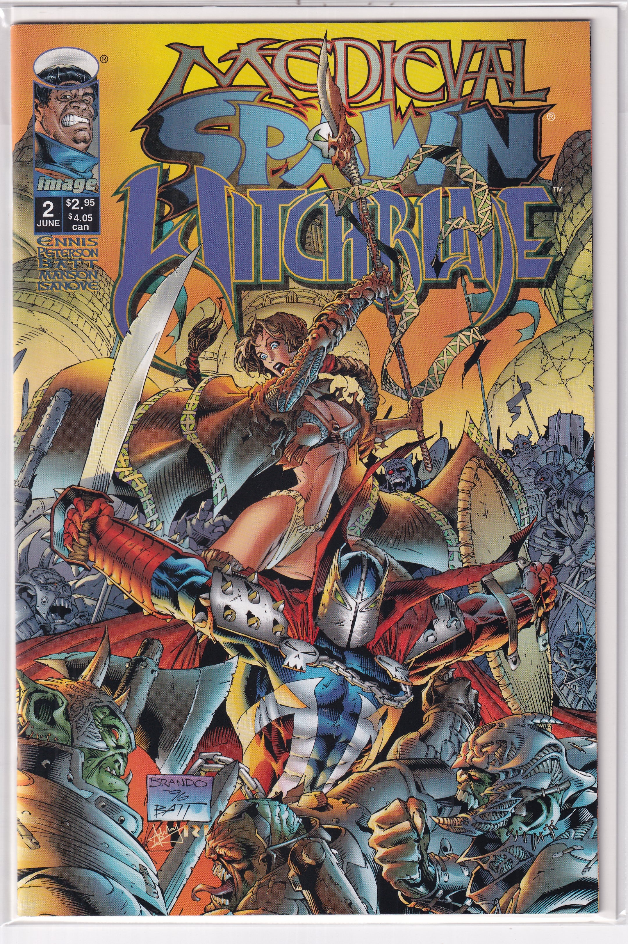 MEDIEVAL SPAWN WITCHBLADE #2 - Slab City Comics 