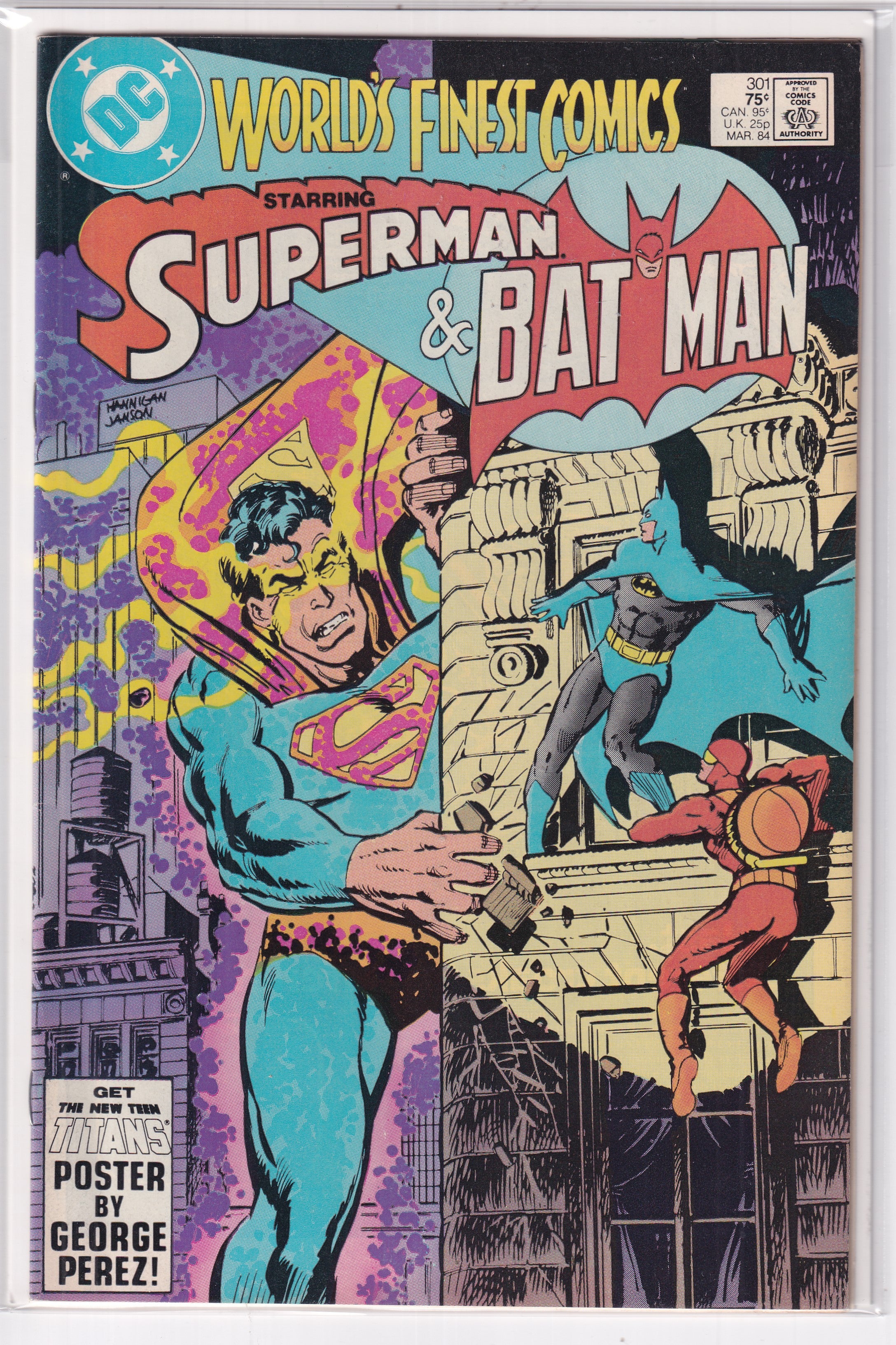 WORLD'S FINEST COMICS SUPERMAN & BATMAN #301 - Slab City Comics 