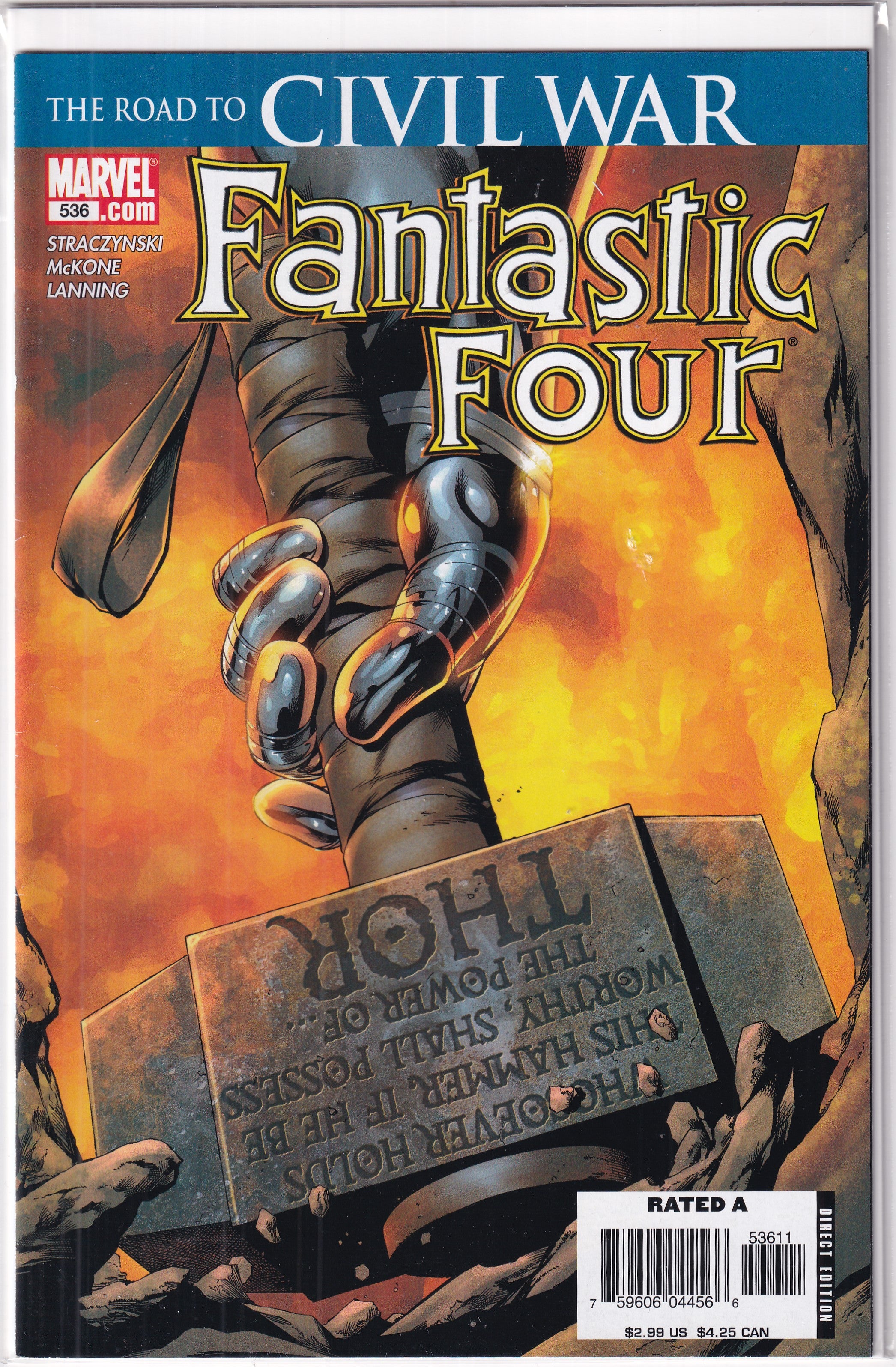 ROAD TO CIVIL WAR FANTASTIC FOUR #536 - Slab City Comics 