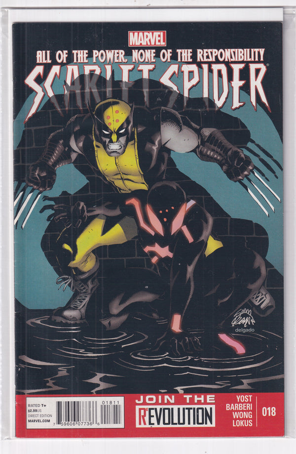 ALL OF THE POWER NONE OF THE RESPONSIBILITY SCARLET SPIDER #18 - Slab City Comics 