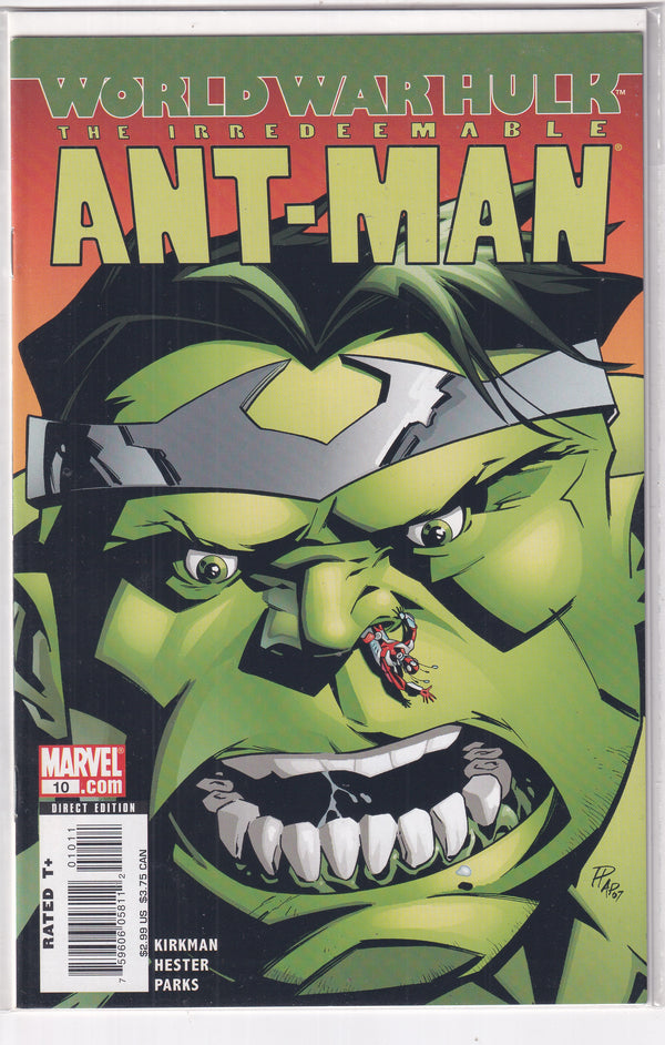 WORLD WAR HULK THE IRREDEEMABLE ANT-MAN #10 - Slab City Comics 