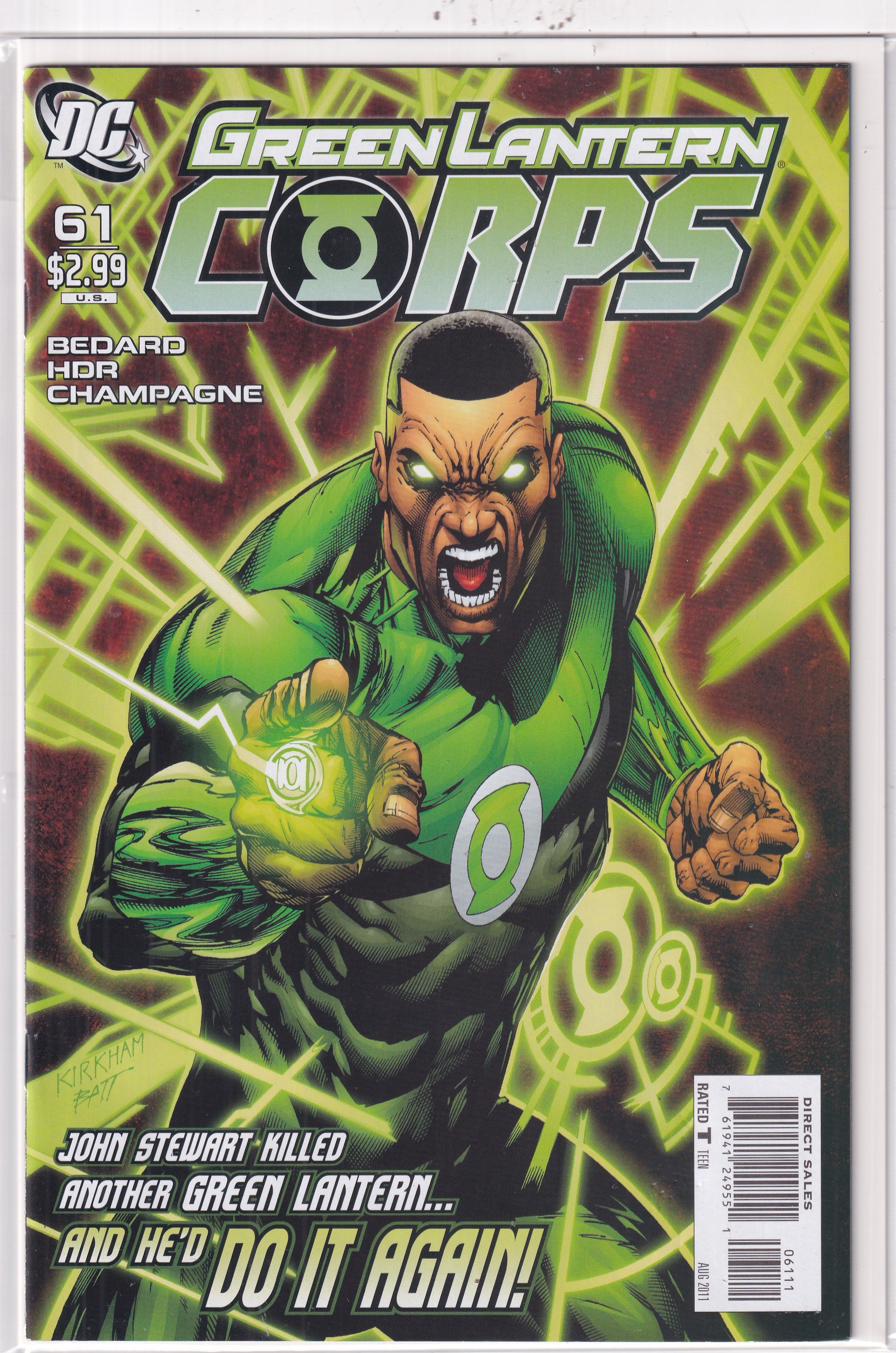 GREEN LANTERN CORPS #61 - Slab City Comics 