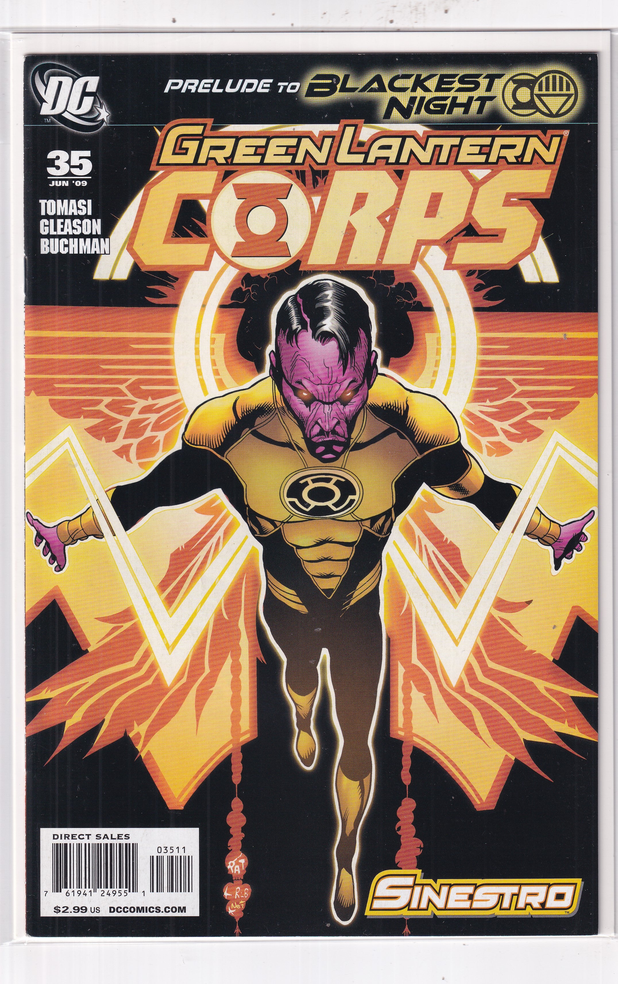 GREEN LANTERN CORPS SINESTRO #35 - Slab City Comics 