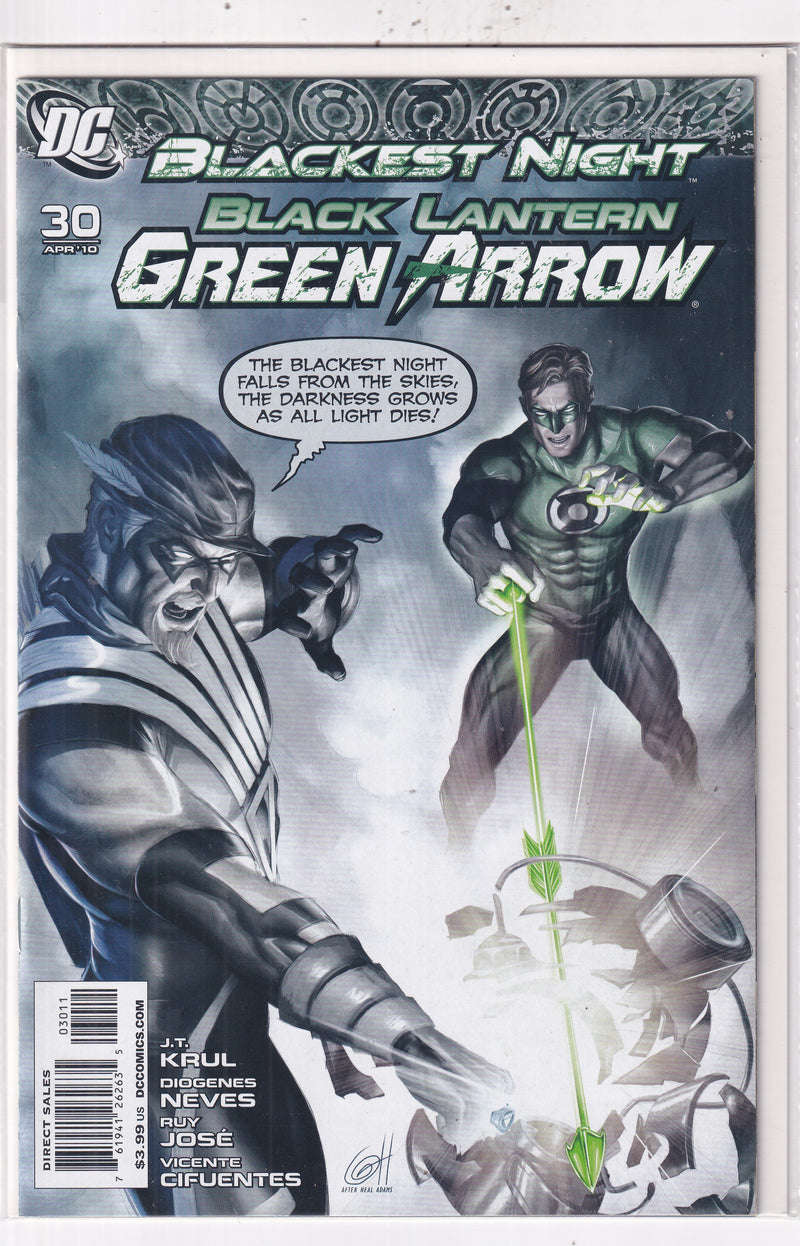 BLACKEST NIGHT BLACK LANTERN GREEN ARROW