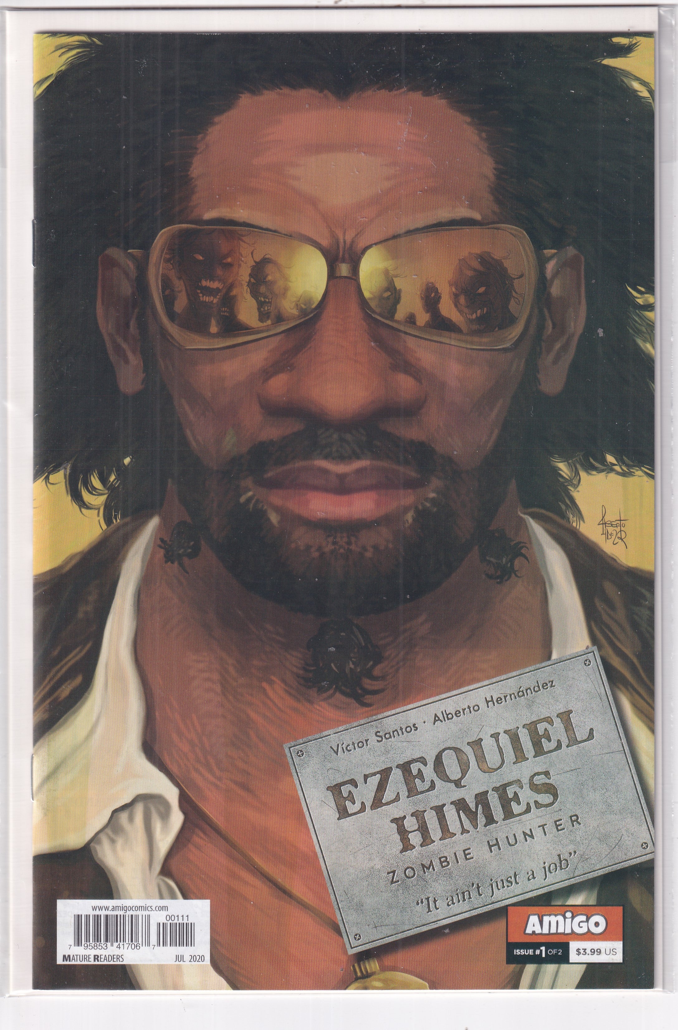 EZEQUIEL HIMES ZOMBIE HUNTER #1 - Slab City Comics 