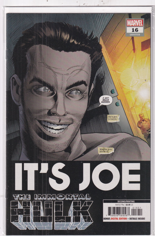 IMMORTAL HULK IT'S JOE #16 VARIANT - Slab City Comics 