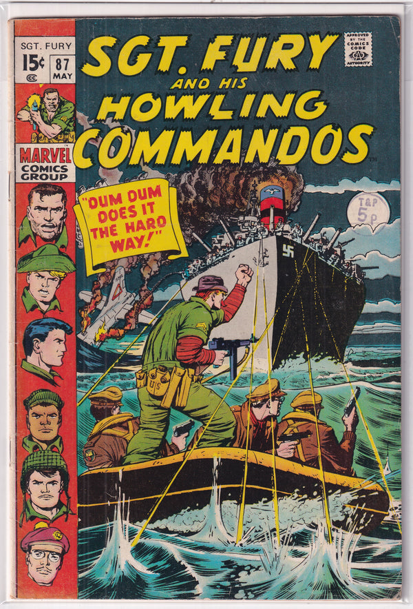SGT. FURY AND HIS HOWLING COMMANDOS #87 - Slab City Comics 