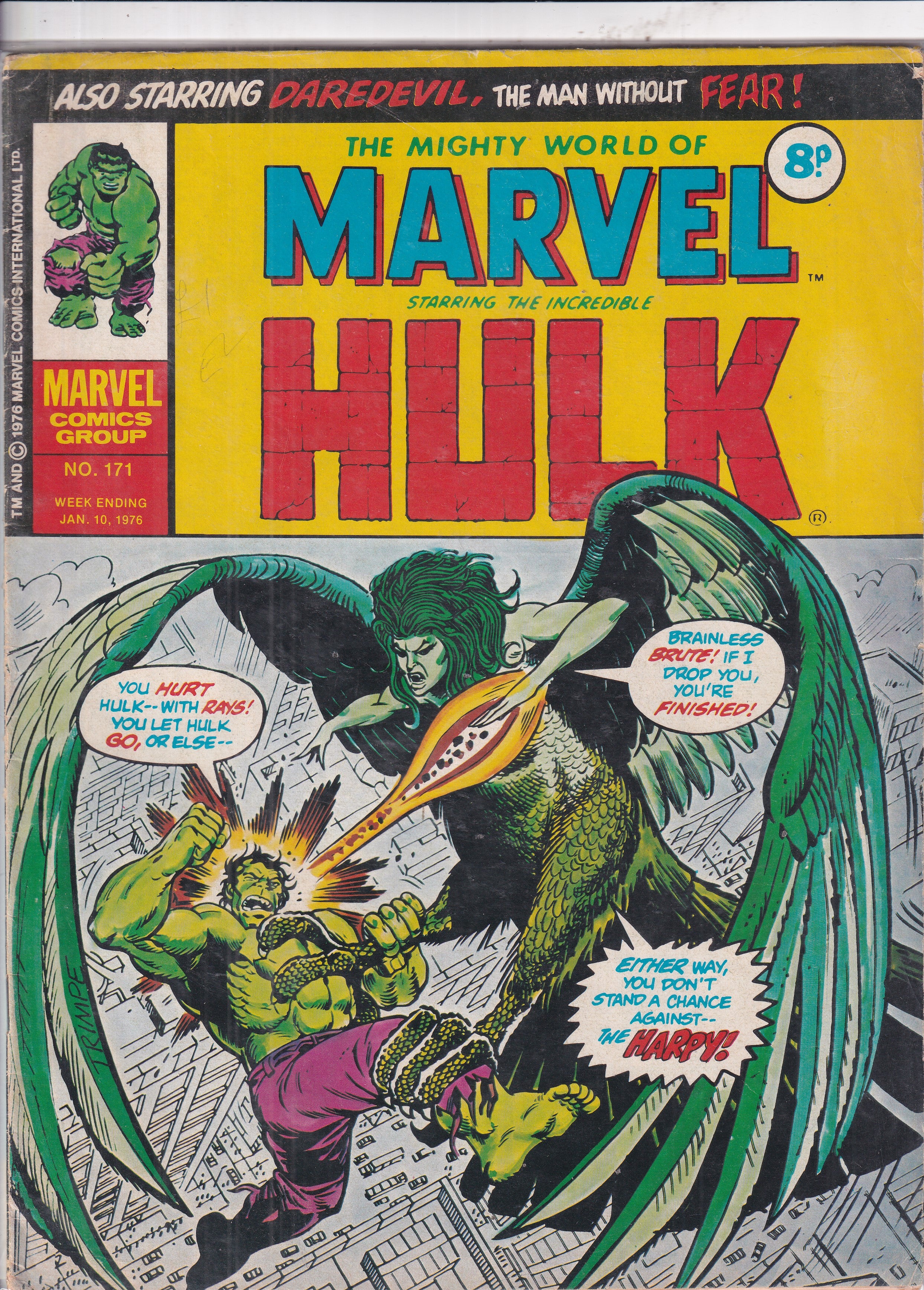 MIGHTY WORLD OF MARVEL STARRING THE INCREDIBLE HULK #171 - Slab City Comics 