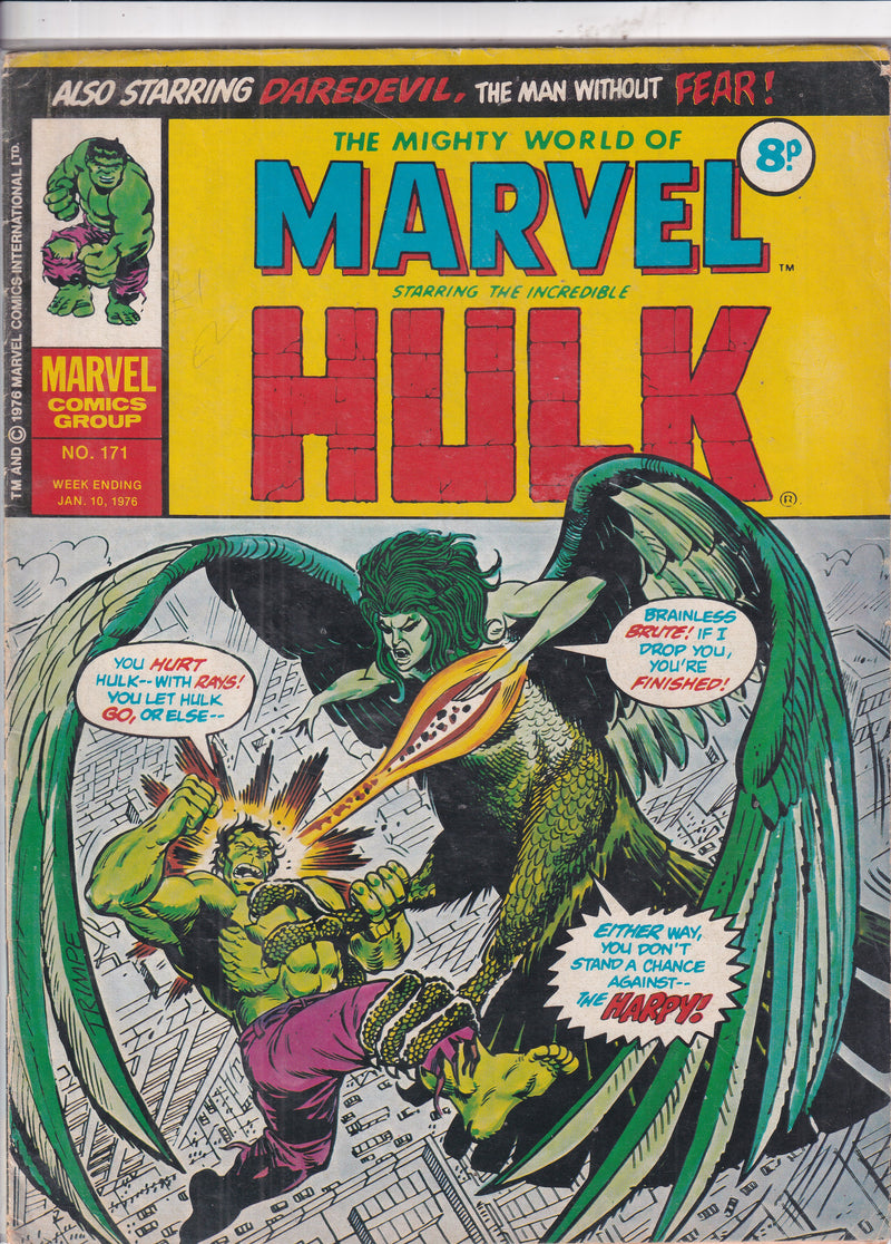 MIGHTY WORLD OF MARVEL STARRING THE INCREDIBLE HULK