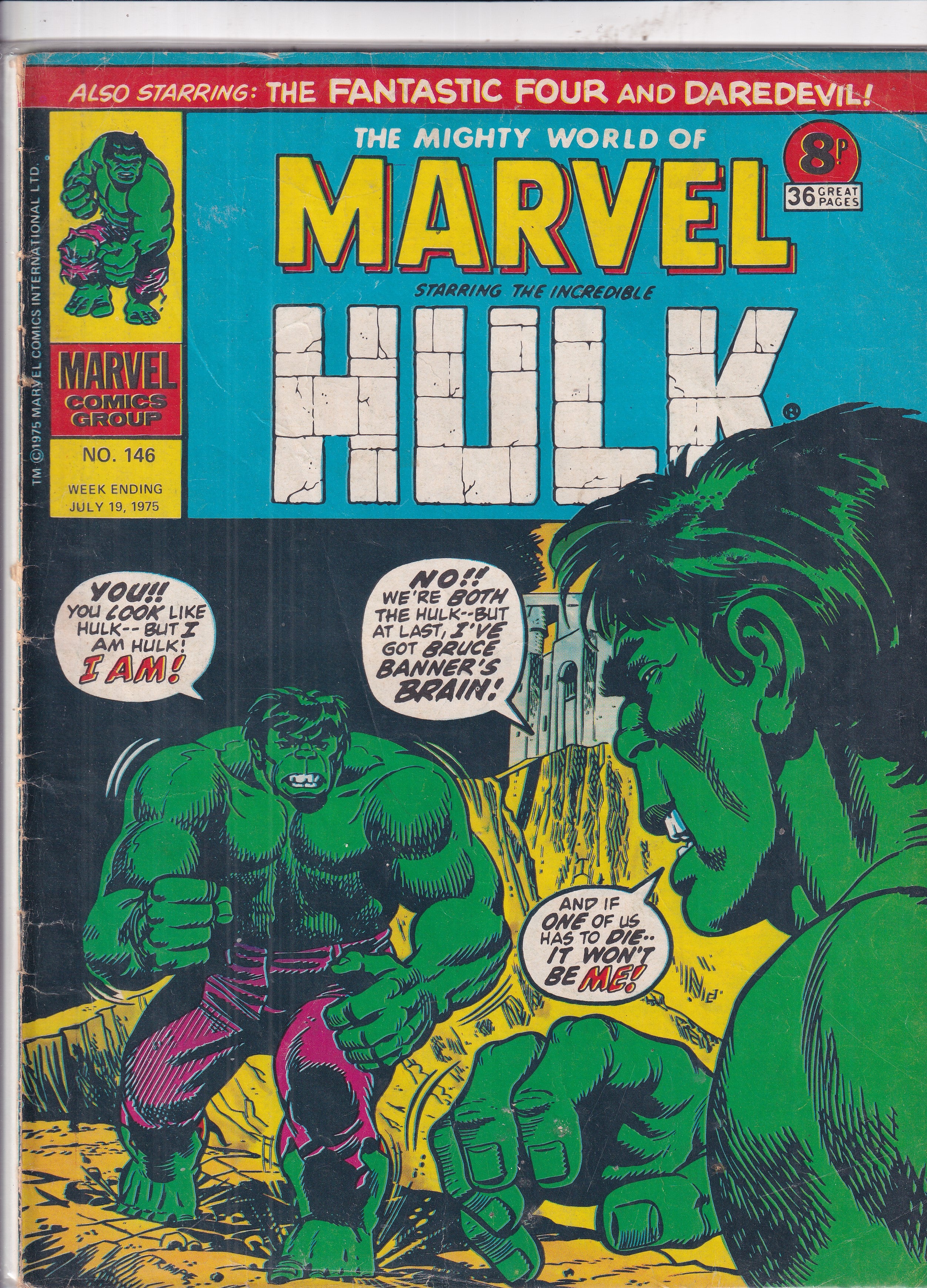 MIGHTY WORLD OF MARVEL STARRING THE INCREDIBLE HULK #146 - Slab City Comics 