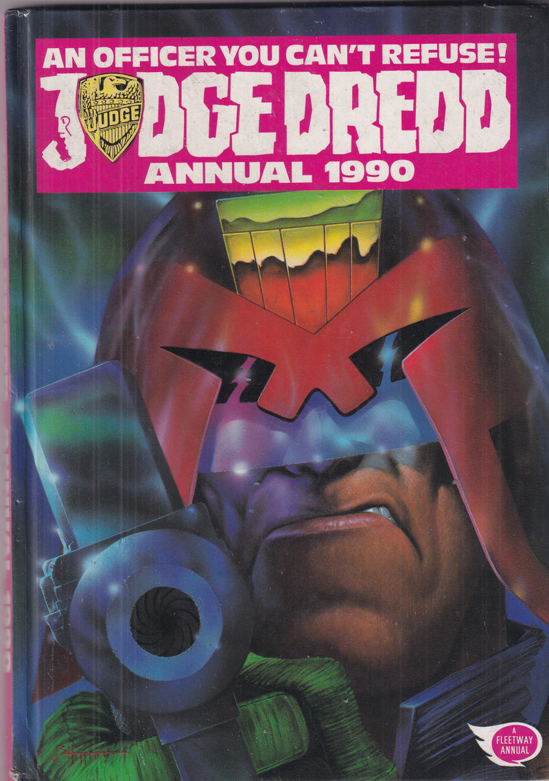 AN OFFICER YOU CAN'T REFUSE! JUDGE DREDD ANNUAAL 1990 - Slab City Comics 