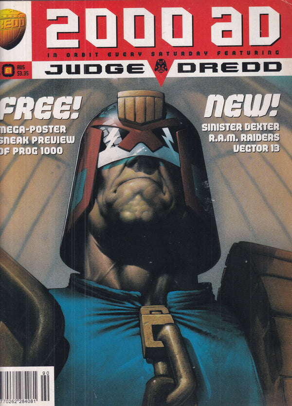 2000 AD FEATURING JUGE DREDD #990 - Slab City Comics 