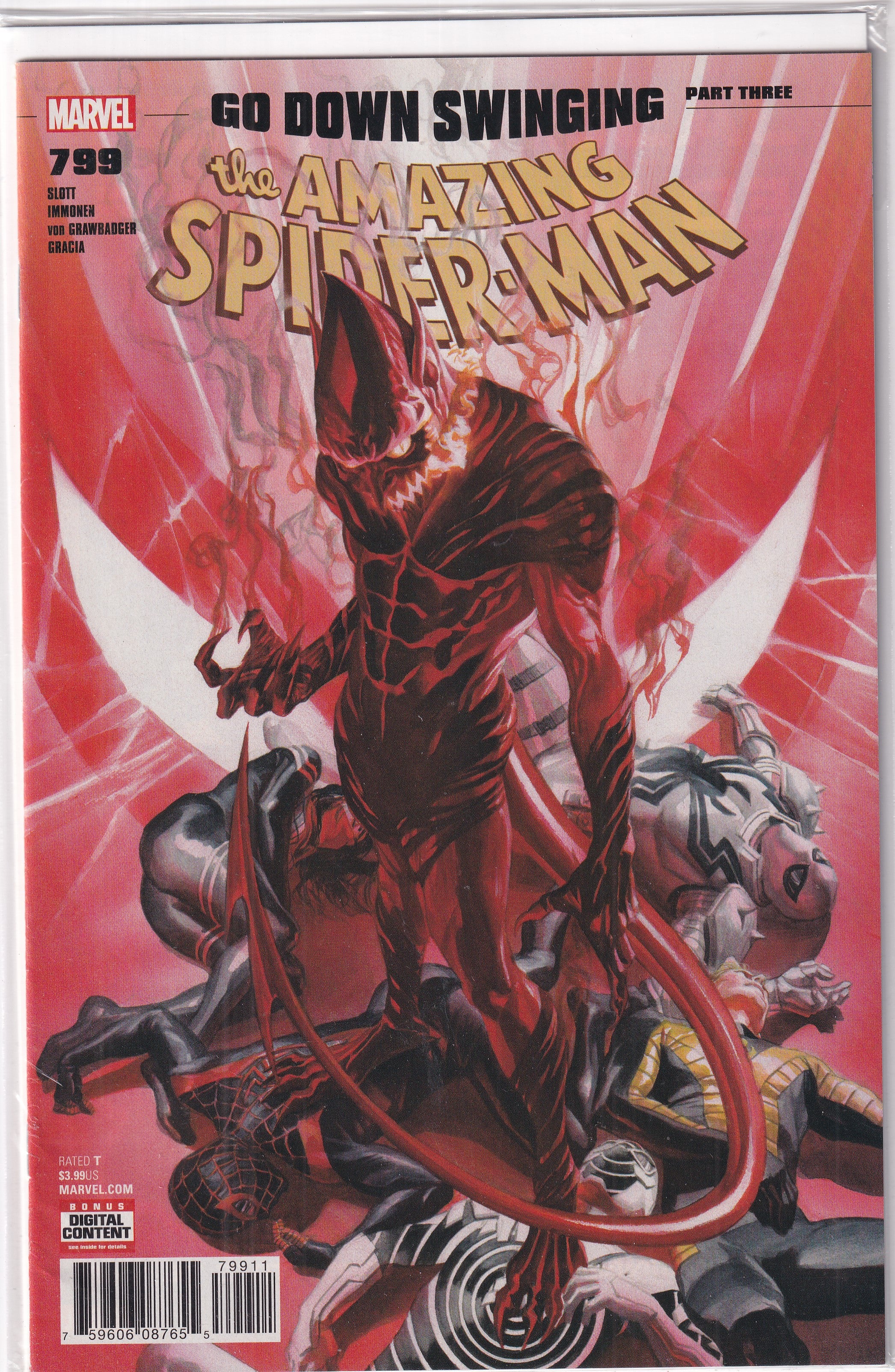 GO DOWN SWINGING AMAZING SPIDER-MAN #799 - Slab City Comics 