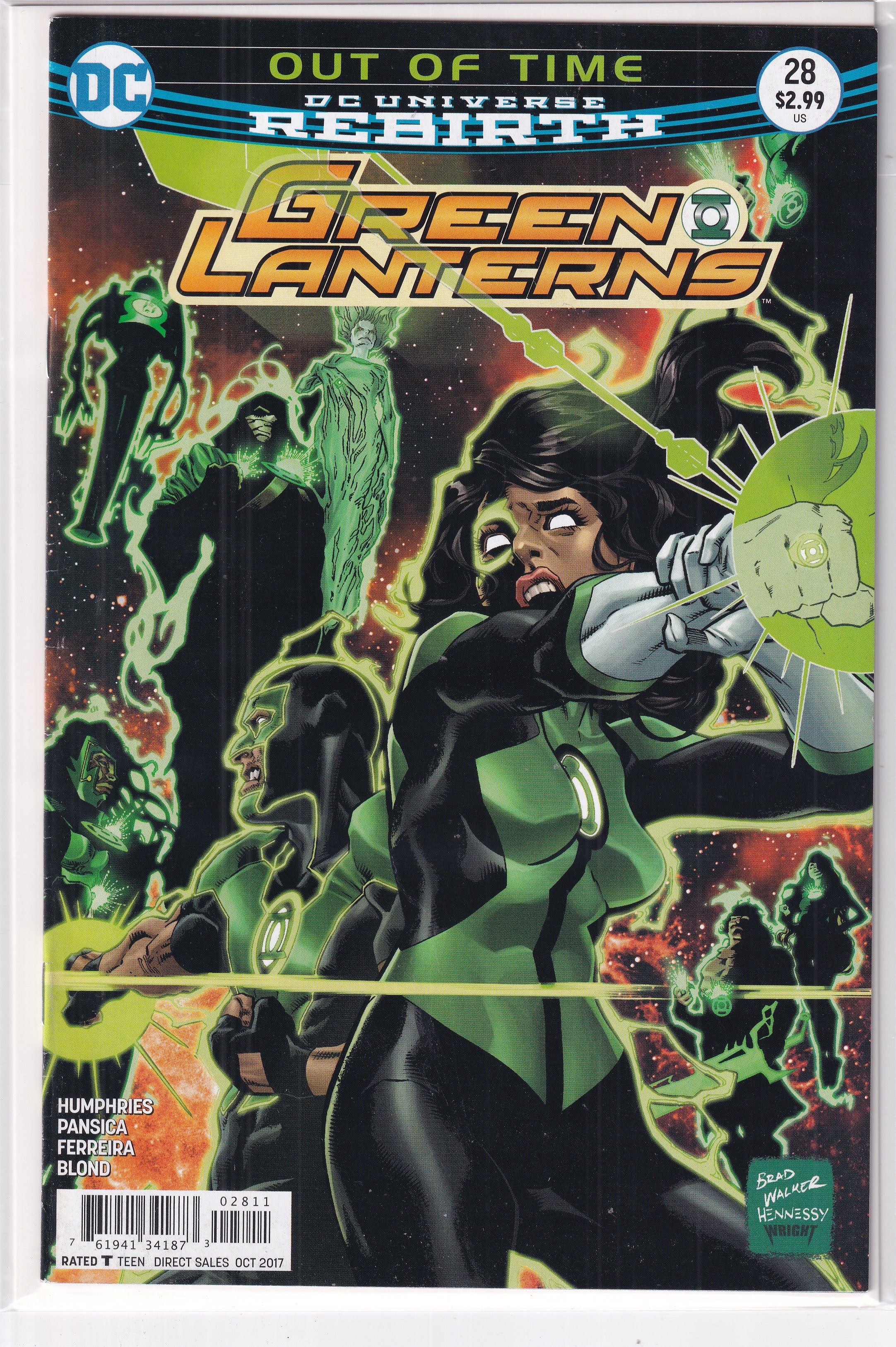 OUT OF TIME DC UNIVERSE REBIRTH GREEN LANTERNS #28 - Slab City Comics 