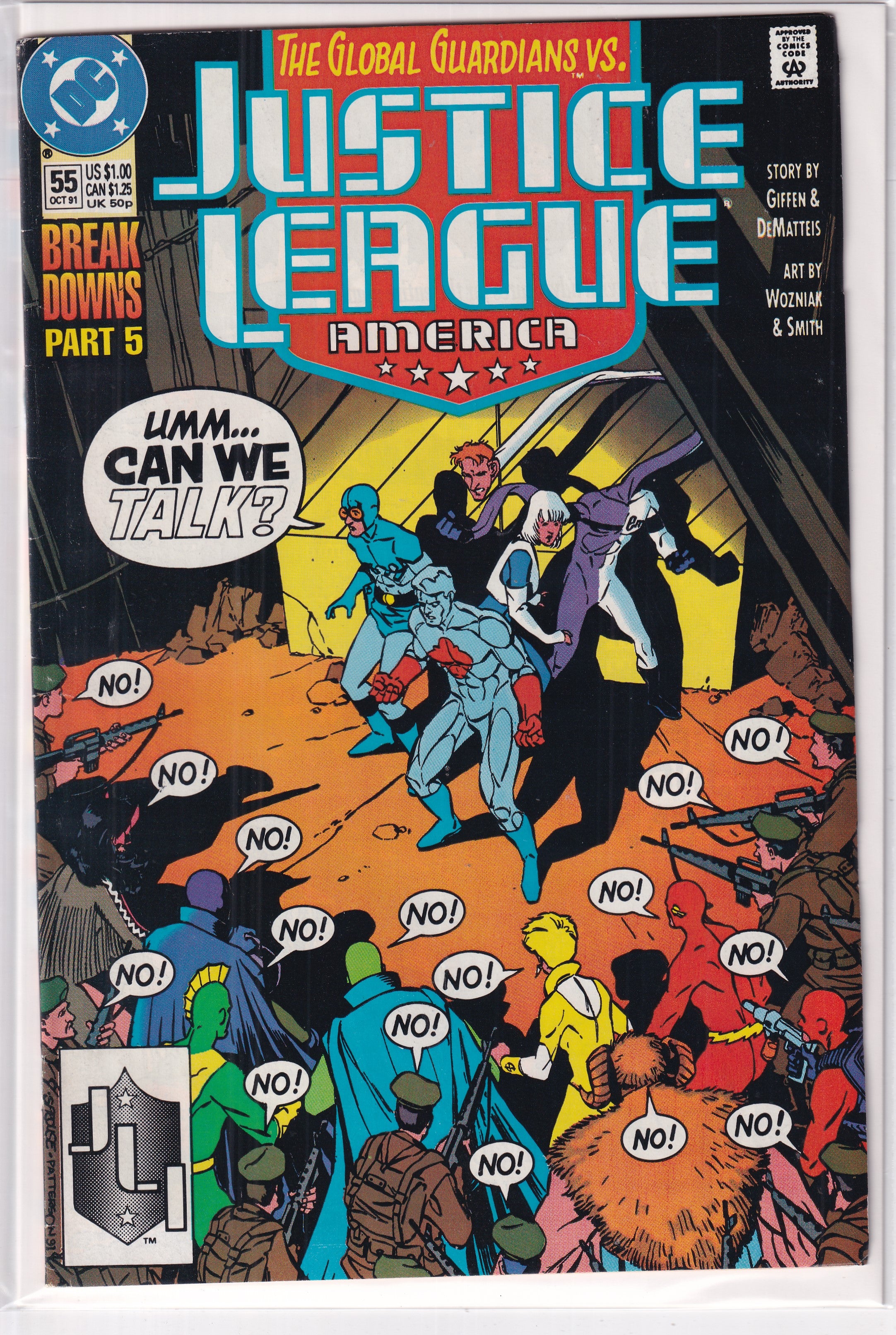 JUSTICE LEAGUE AMERICA #55 - Slab City Comics 