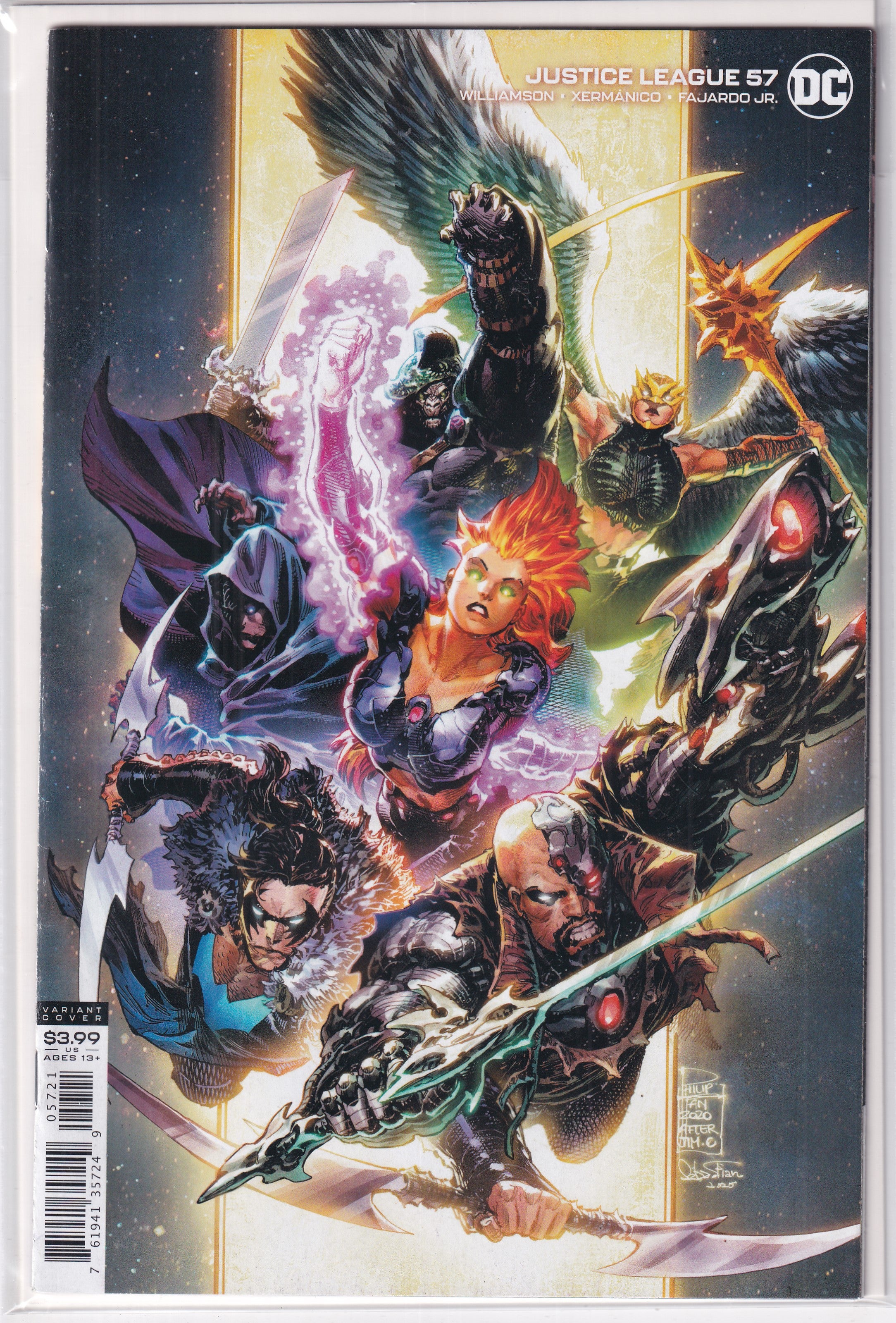 JUSTICE LEAGUE #57 VARIANT - Slab City Comics 