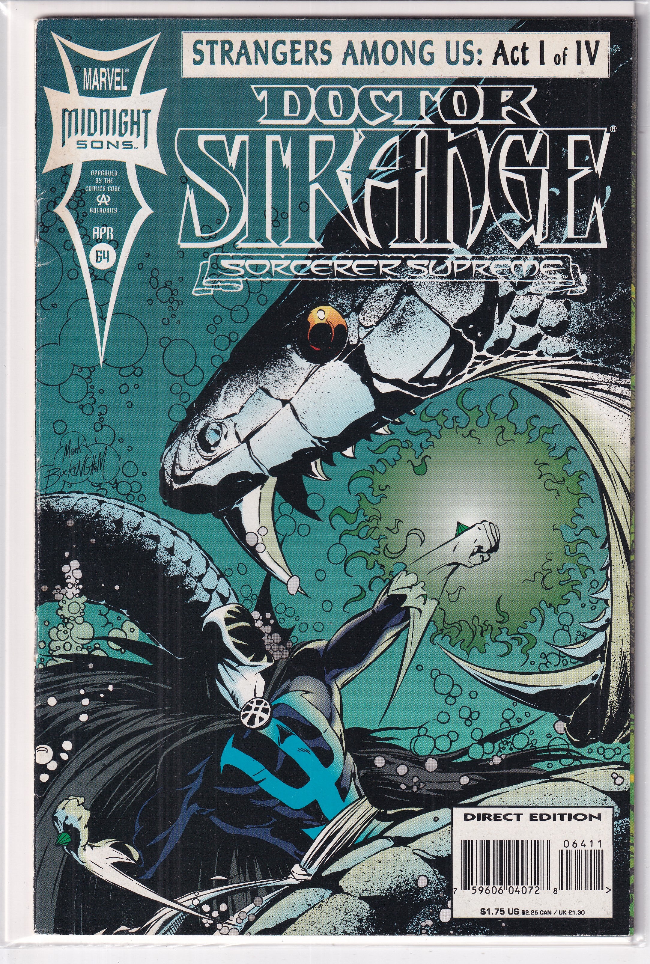 DOCTOR STRANGE SORCERER SUPREME #64 MIDNIGHT SONS - Slab City Comics 