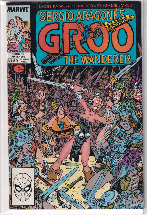 SERGIO ARAGONES GROO THE WANDERER #50 - Slab City Comics 