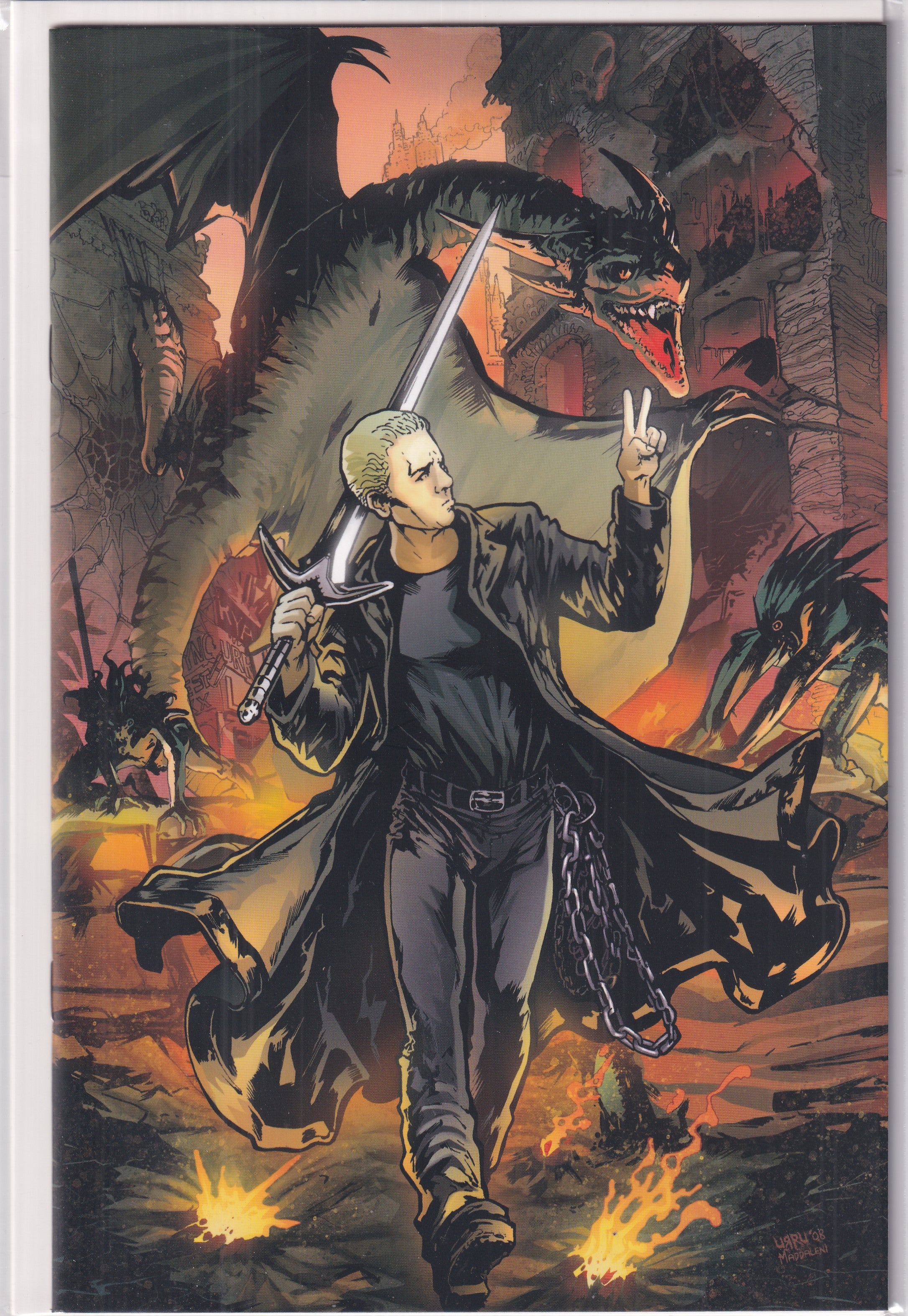 SPIKE AFTER THE FALL #2 VIRGIN VARIANT - Slab City Comics 