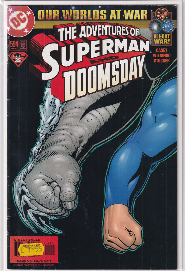 OUR WORLDS AT WAR ADVENTURES OF SUPERMAN AND DOOMSDAY #594 - Slab City Comics 