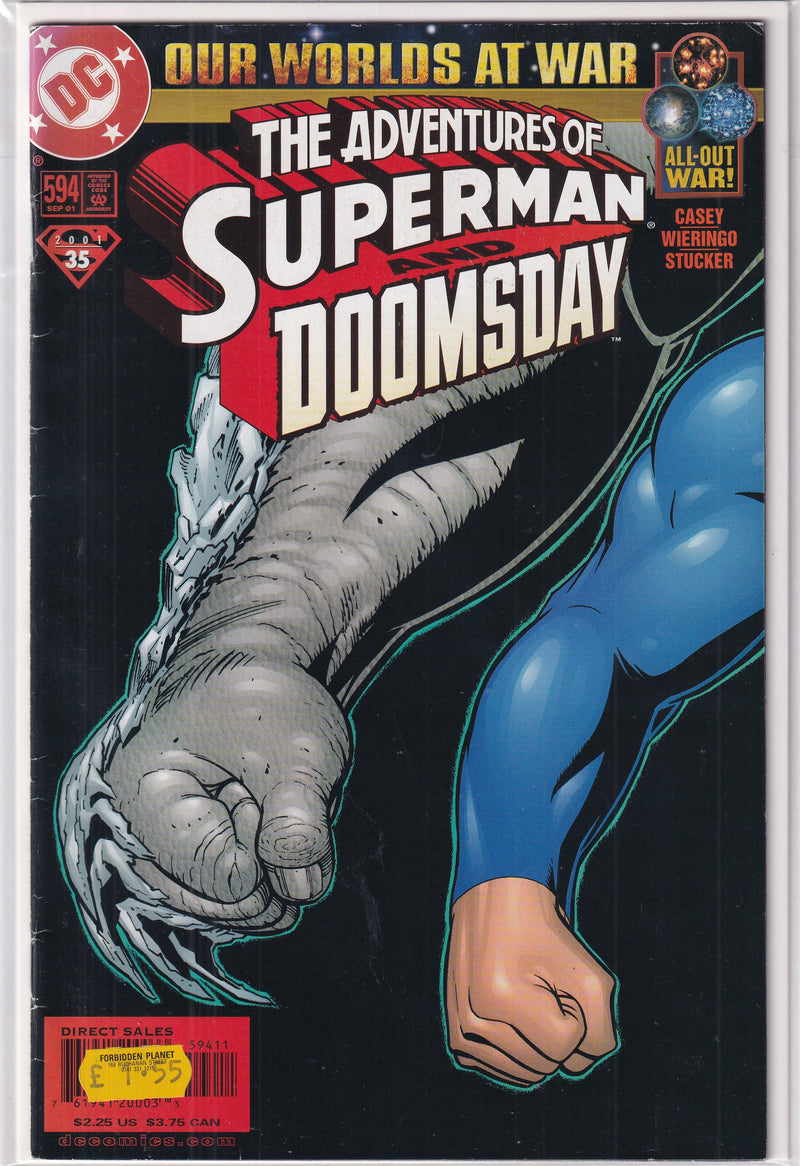 OUR WORLDS AT WAR ADVENTURES OF SUPERMAN AND DOOMSDAY