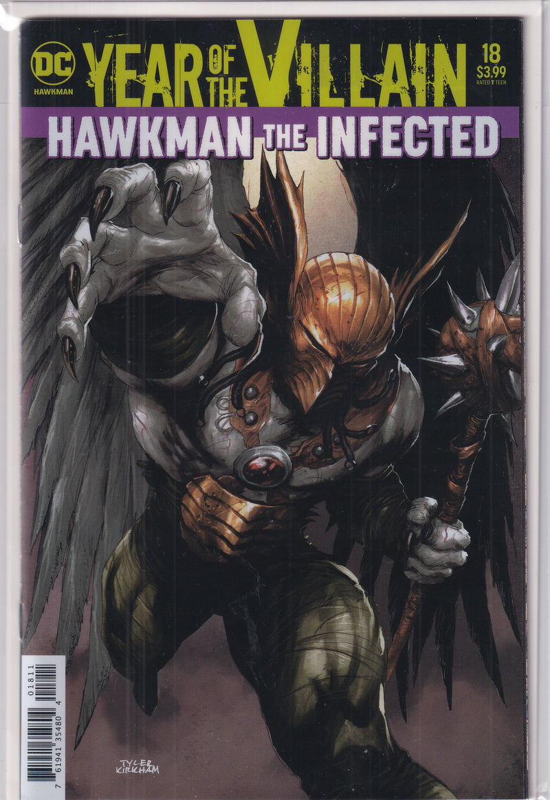YEAR OF THE VILLAIN HAWKMAN THE INFECTION