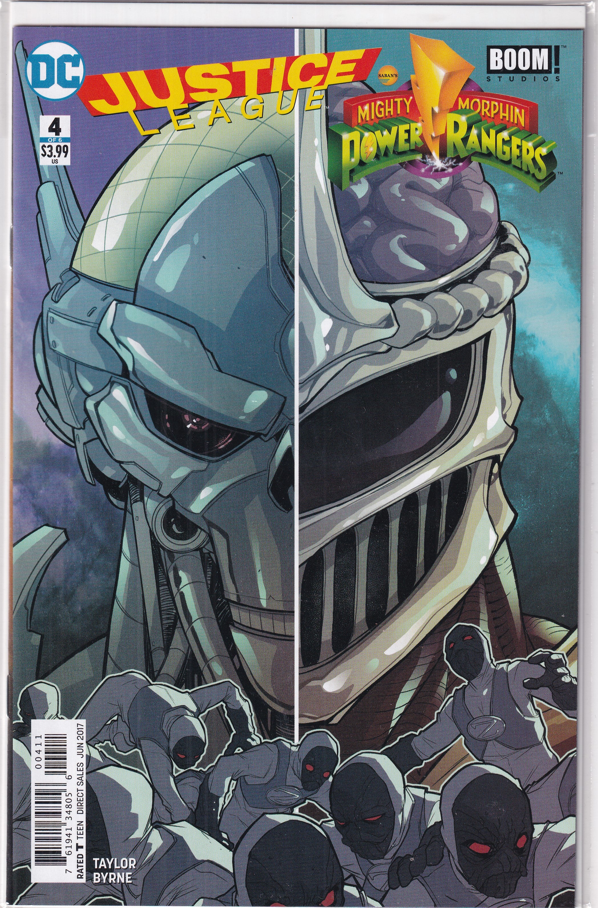 JUSTICE LEAGUE MIGHTY MORPHIN POWER RANGERS #4 - Slab City Comics 