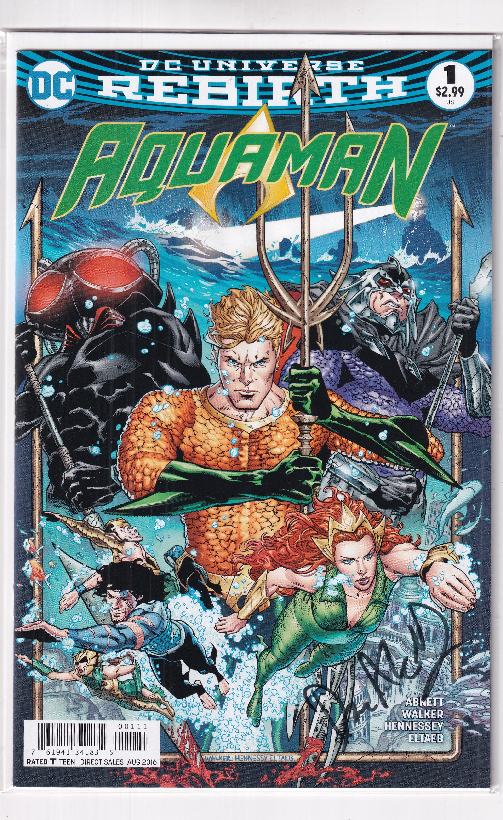 AQUAMAN #1 SIGNED - Slab City Comics 