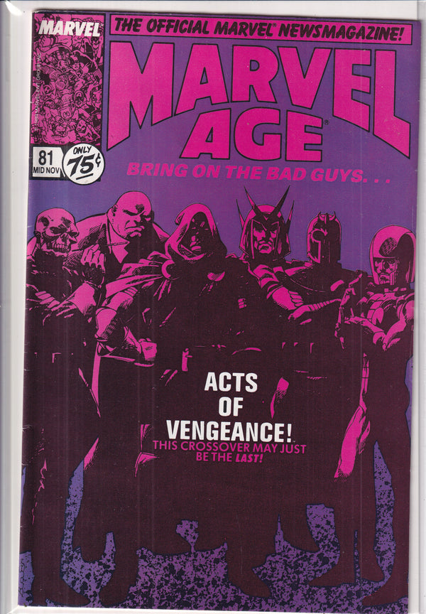 Marvel Age #81 - Slab City Comics 