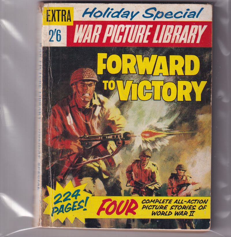 HOLIDAY SPECIAL WAR PICTURE LIBRARY FORWARD TO VICTORY 2'6 - Slab City Comics 